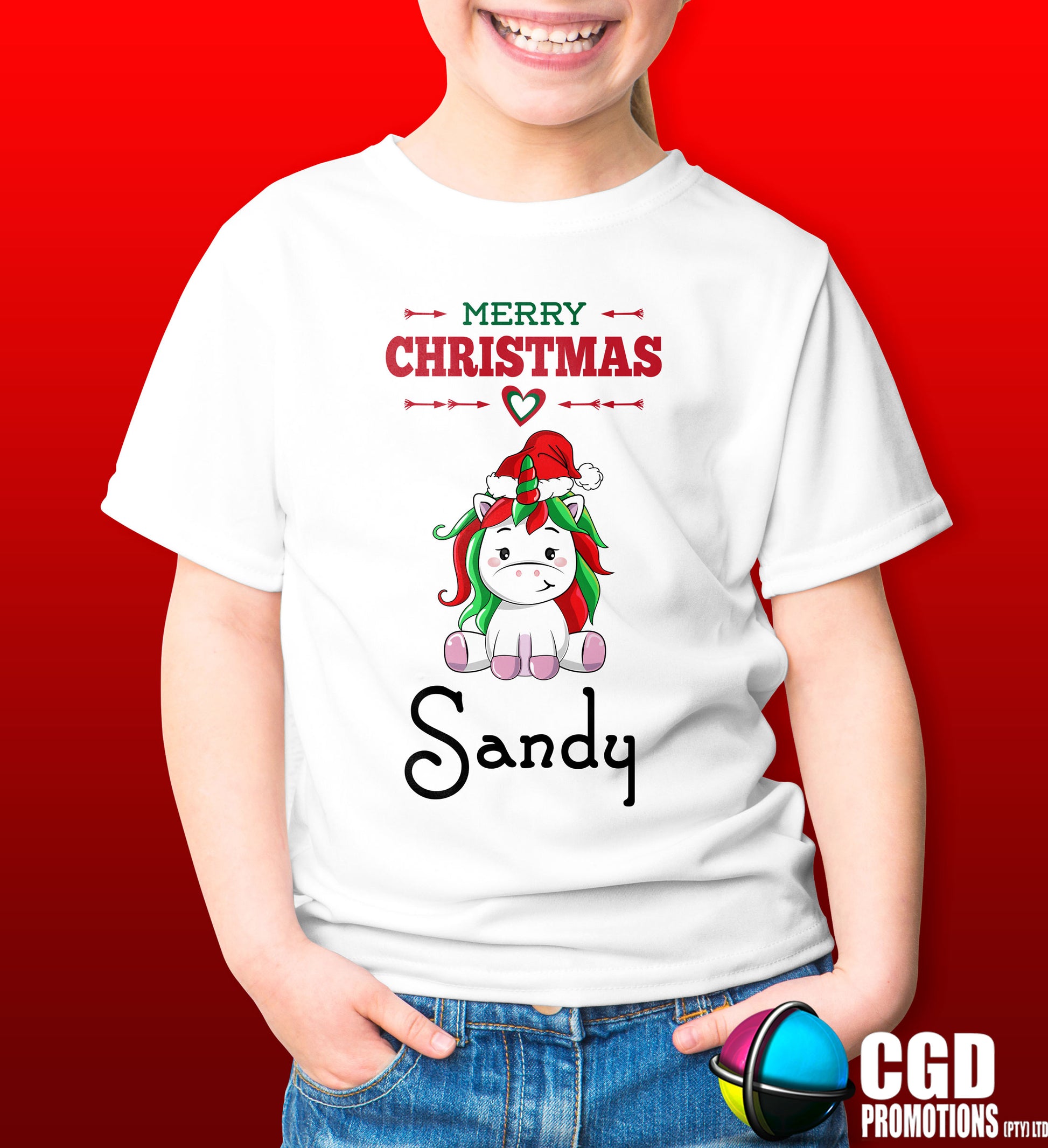 Unicorn Christmas Character Adult & Kids Christmas Printed Shirt