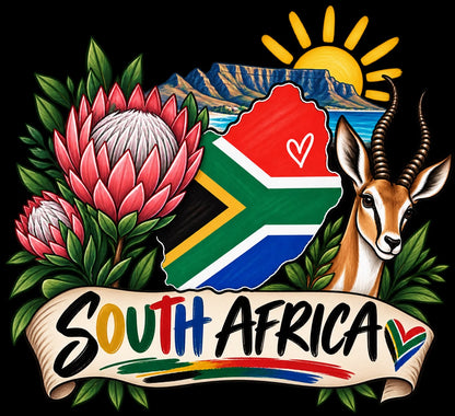 South African Heritage Printed T-Shirt | Proudly South Africa