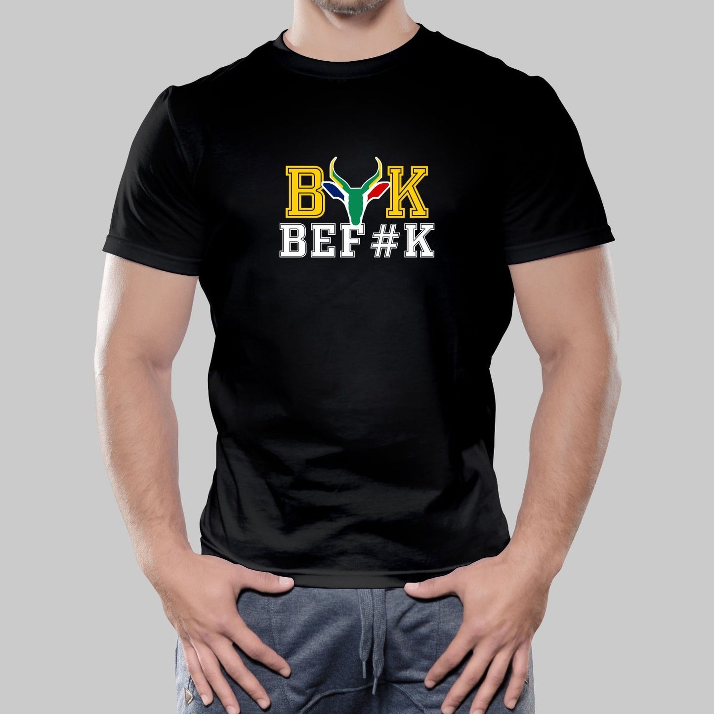 Bokbefok unisex kids Heritage shirt South African themed T-shirt design front view