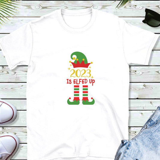 *YEAR* is Elfed UP Adult Christmas Printed Shirt