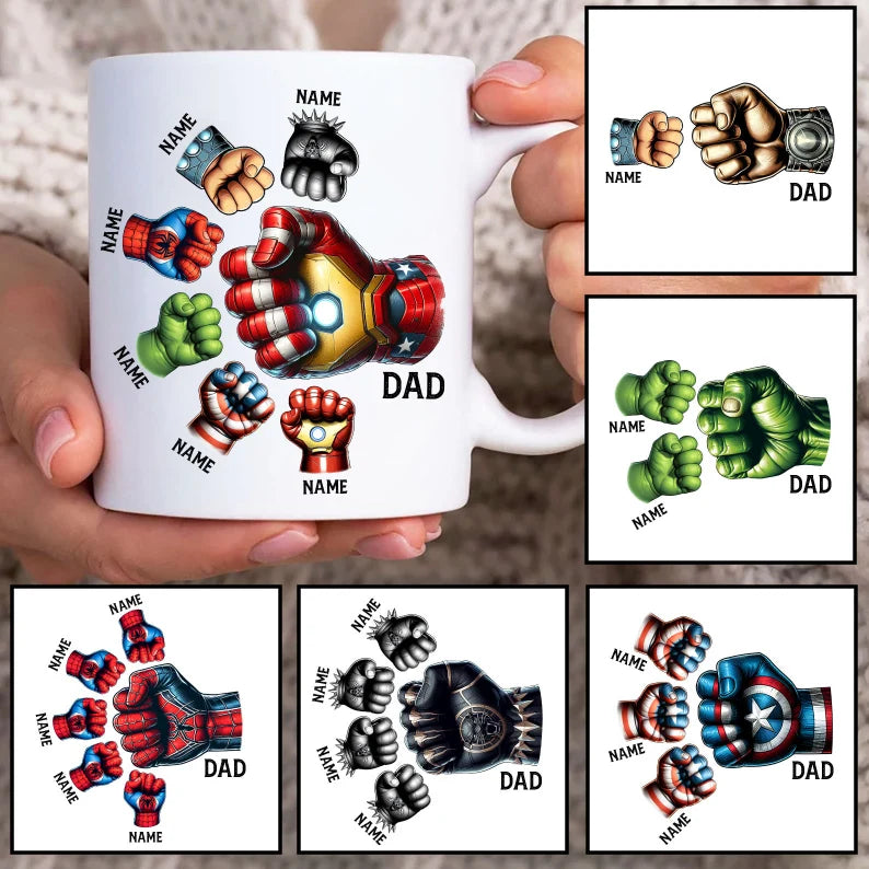 Superhero Fist Dad Mug