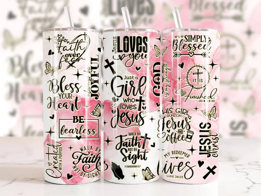 Just a Girl who loves Jesus Faith-Based Mother's Day Tumbler (Faith-based)
