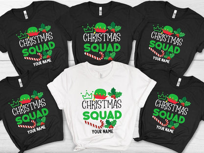 Elf-Themed Christmas Squad Matching Shirts for the Whole Family- Matching Unisex, Ladies Fitted & Kids (Copy)