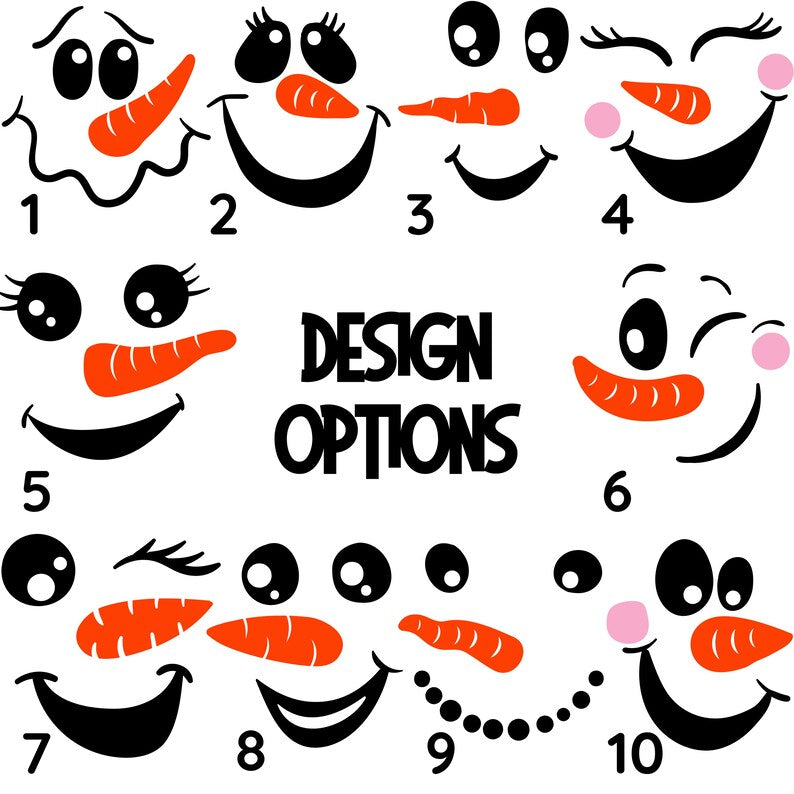 Christmas Enamel Mugs – Personalized Snowman Faces