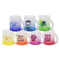 “Personalised frosted glass mug for kids and adults”