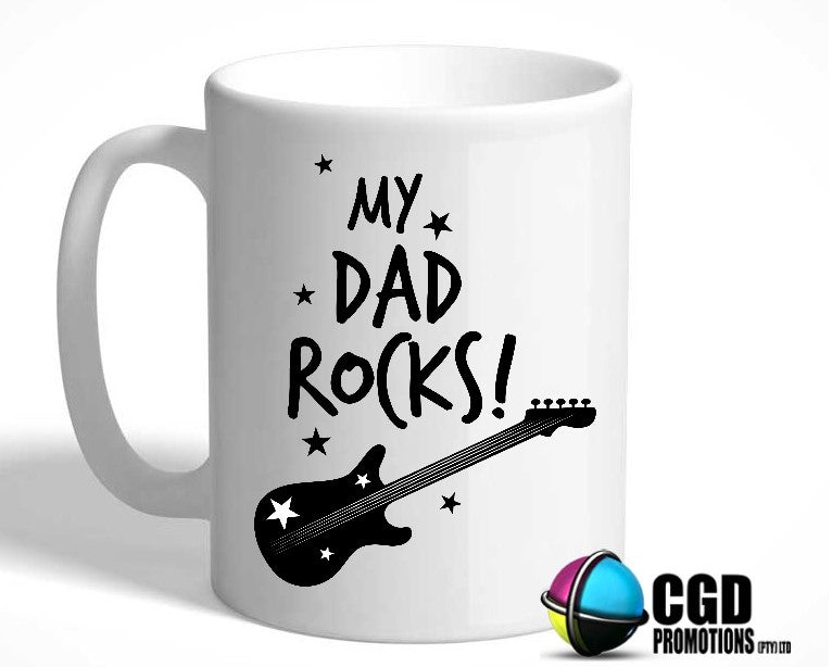 My Dad Rocks Ceramic Mug