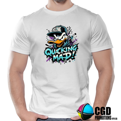 Ducking Mad! Funny Angry Duck Shirts – Quack Up with Attitude Printed Tshirt- Matching Adult Unisex, Ladies Fitted & Kids (Copy)