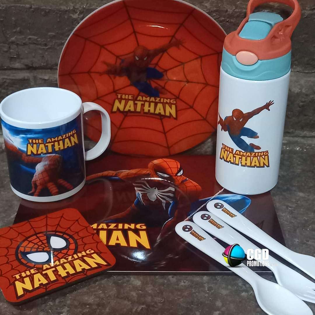 Custom Design Kids Dinner Set - Personalised Kids Plastic Dinner Set SA | CGD Promotions