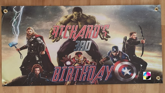 Superhero Banner Backdrop